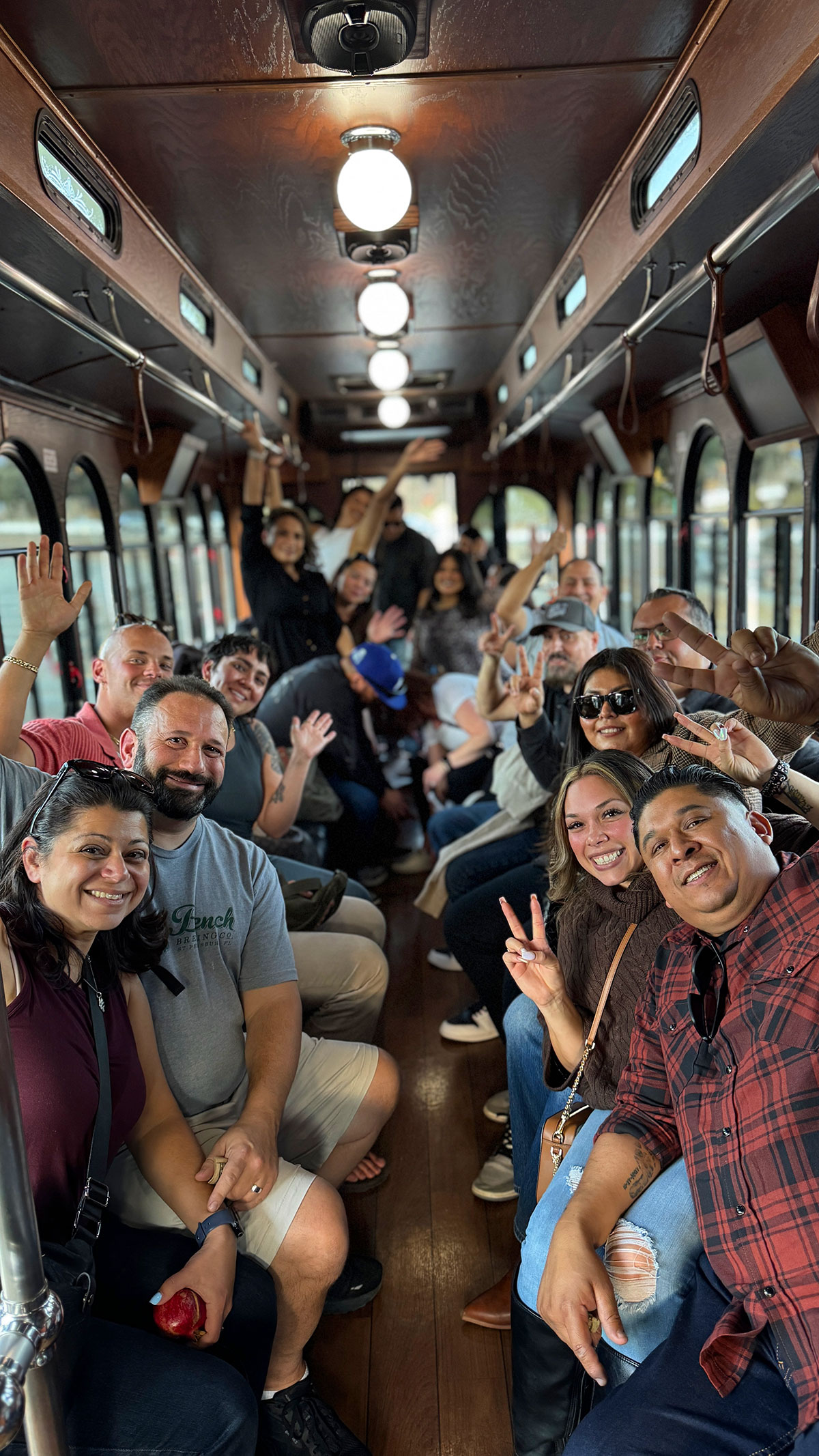 Wine tasting tour trolley